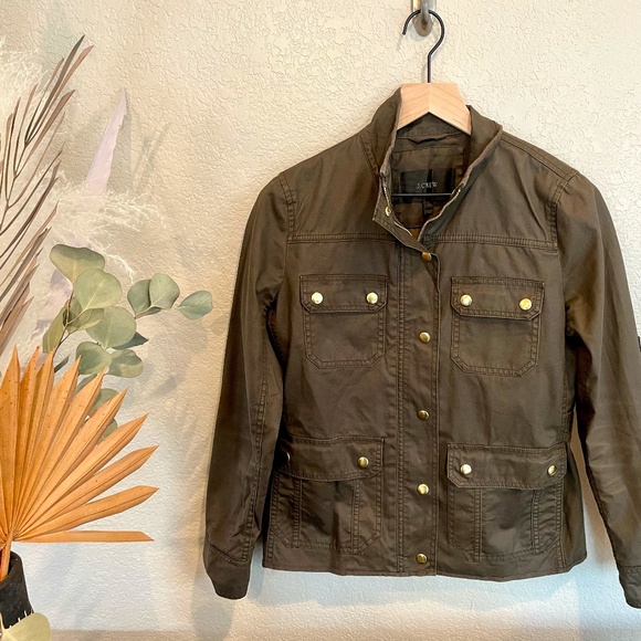 J. Crew Jackets & Blazers - J Crew Waxed Jacket - size Petite Medium